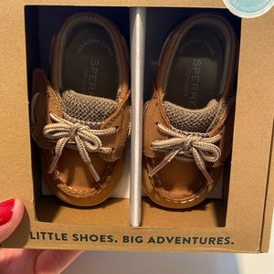 Sperry girls crib shoes.